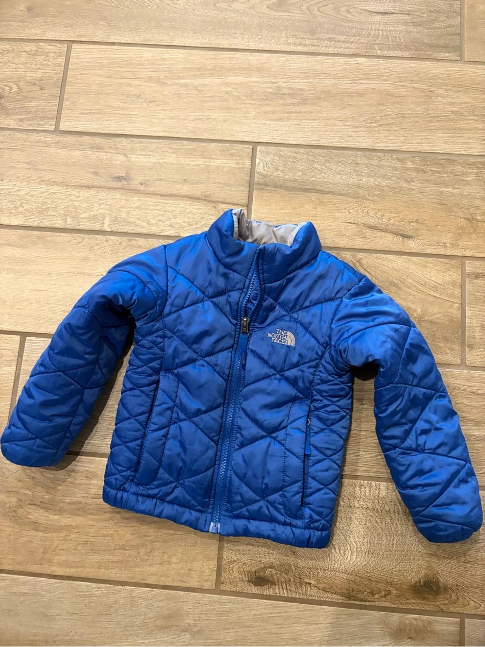 The North Face Kids Blue Quilted Insulated puffer Jacket 3T